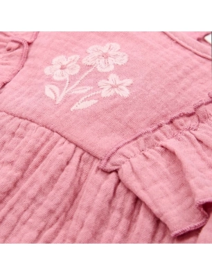 Vestido con ranita Blush de Little Dutch