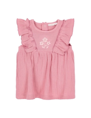 Vestido con ranita Blush de Little Dutch