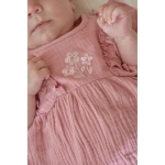 Vestido con ranita Blush de Little Dutch