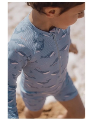 Mono anti UV Ocean Splash manga larga de Little Dutch