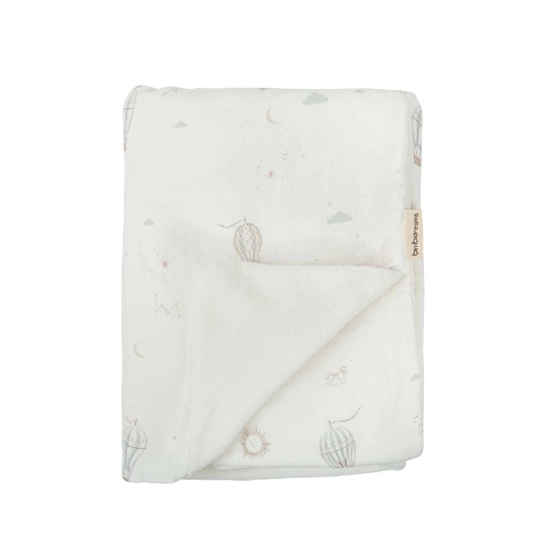 Manta doble cara Sky Blue de Bimbidreams