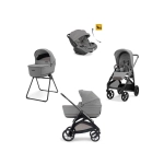 Cochecito 3 piezas Inglesina Aptica con Darwin Recline Crystal Grey