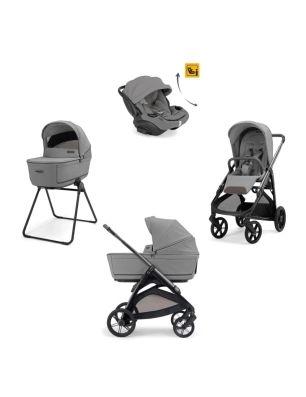 Cochecito 3 piezas Inglesina Aptica con Darwin Recline Crystal Grey