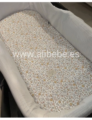 Sábana Bajera Capazo Ajustable Lucca de Uzturre