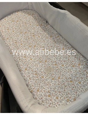 Sábana Bajera Capazo Ajustable Lucca de Uzturre