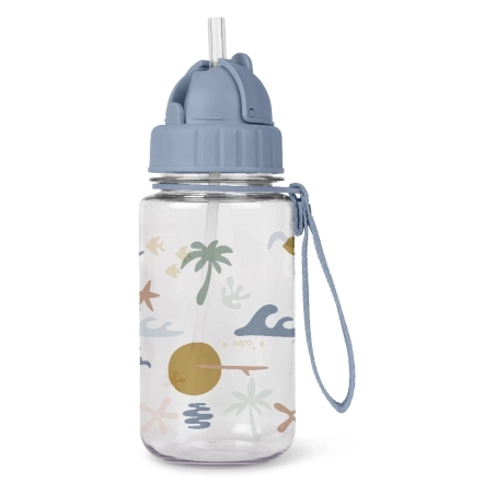 Botella con pajita de Saro