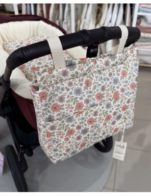 Bolsa Walk Elise de Giraffa Bianca e Blu