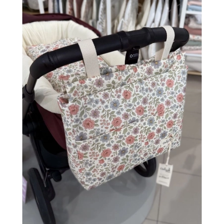 Bolsa Walk Elise de Giraffa Bianca e Blu