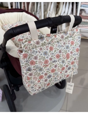 Bolsa Walk Elise de Giraffa Bianca e Blu