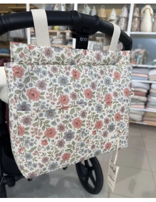 Bolsa Walk Elise de Giraffa Bianca e Blu