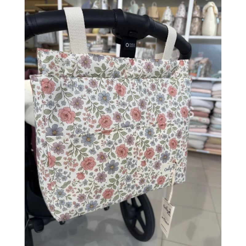 Bolsa Walk Elise de Giraffa Bianca e Blu