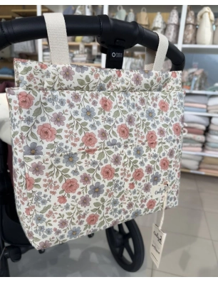 Bolsa Walk Elise de Giraffa Bianca e Blu