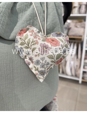 Colgante Corazón Elise de Giraffa Bianca e Blu