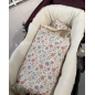 Saco Cuco Capucha Elise Interior Bambula Giraffa Bianca e Blu