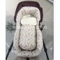 Saco Cuco Elise Interior Bambula de Giraffa Bianca e Blu