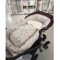 Saco Cuco Elise Interior Bambula de Giraffa Bianca e Blu
