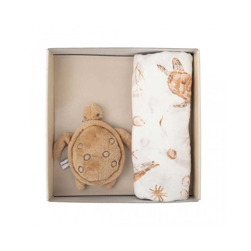 Caja regalo Muselina con juguete de Bimbidreams