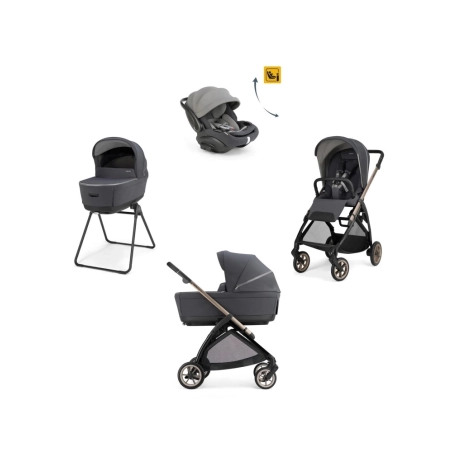 Cochecito 3 piezas Inglesina Electa con Darwin Recline Garage Grey