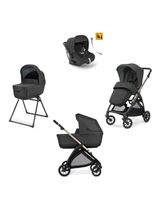 Cochecito 3 piezas Inglesina Electa con Darwin Recline 2025 Upper Black