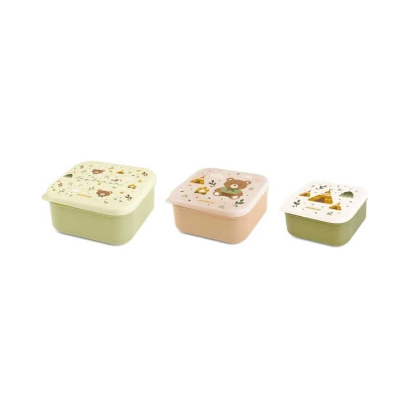 Set 3 cajas Snacks Explorer de Miniland