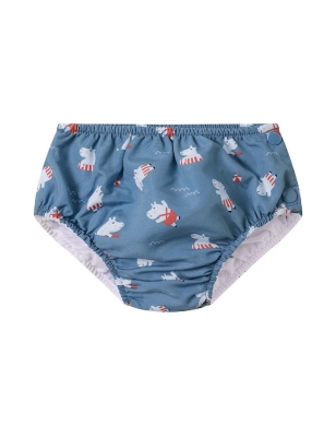 Bañador pañal con volante Hippos de Monnëka