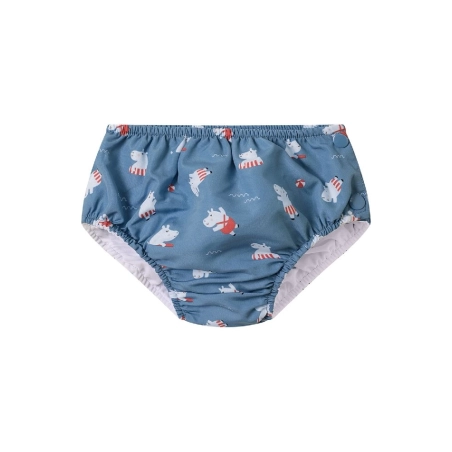 Bañador pañal con volante Hippos de Monnëka