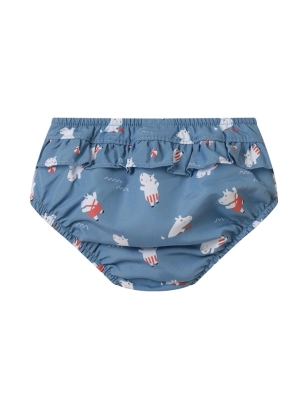 Bañador pañal con volante Hippos de Monnëka