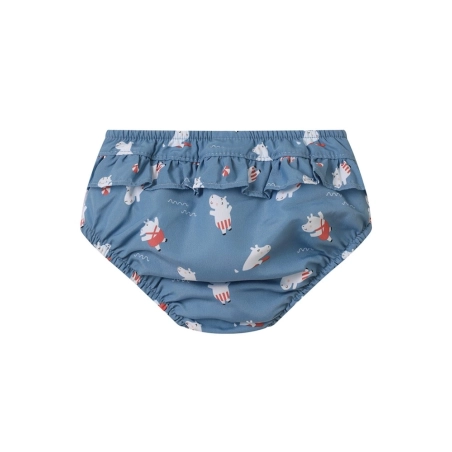 Bañador pañal con volante Hippos de Monnëka