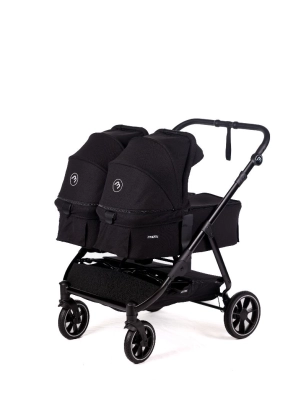 Cochecito gemelar Easy Twin 5 de Baby Monsters Negro