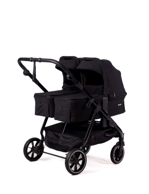 Cochecito gemelar Easy Twin 5 de Baby Monsters Negro
