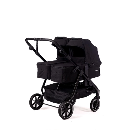 Cochecito gemelar Easy Twin 5 de Baby Monsters Negro