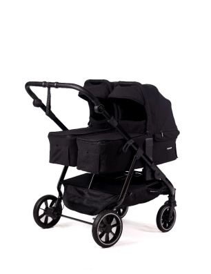Cochecito gemelar Easy Twin 5 de Baby Monsters Negro