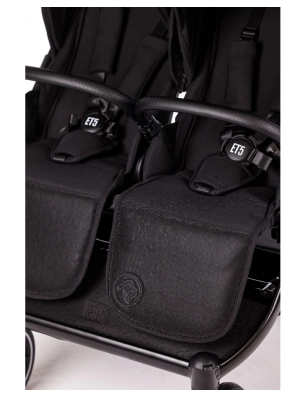 Silla paseo gemelar Easy Twin 5 de Baby Monsters Negro