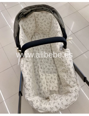 Interior Capazo Compact de Babyshower Olive Bloom