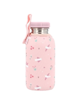 Botella acero 500 ml con funda Blossom Birds de Tutete