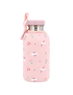 Botella acero 500 ml con funda Blossom Birds de Tutete
