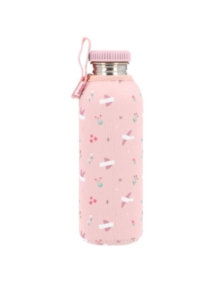 Botella acero 750 ml con funda Blossom Birds de Tutete