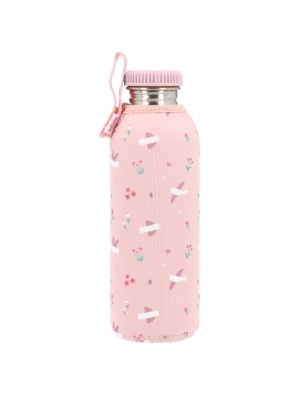 Botella acero 750 ml con funda Blossom Birds de Tutete