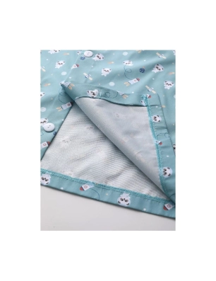 Babi impermeable con botones Pandas in Space de Tutete