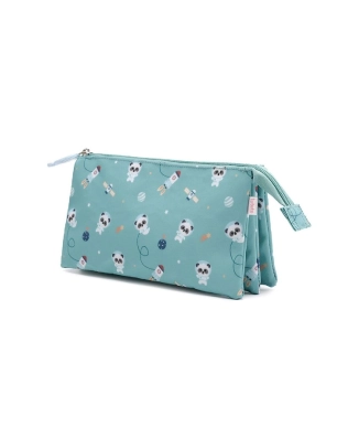 Estuche con 3 compartimentos Pandas in Space de Tutete