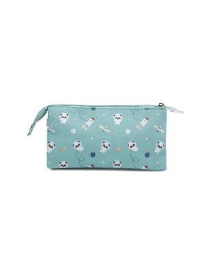 Estuche con 3 compartimentos Pandas in Space de Tutete