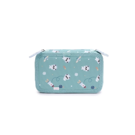 Estuche plumier doble Pandas in Space de Tutete