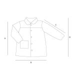 Babi impermeable con botones The Wooden Boy de Tutete