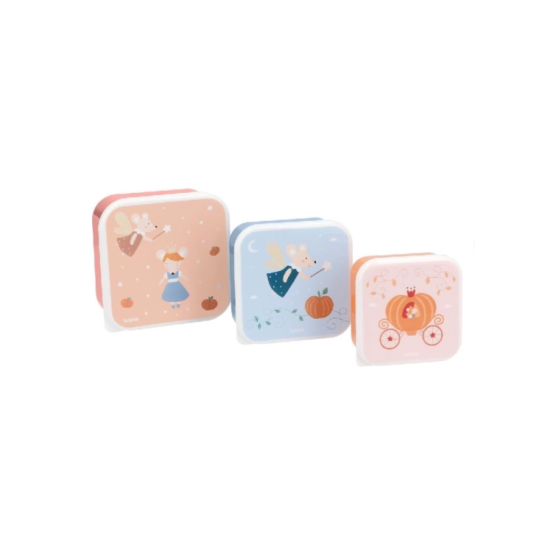 Pack 3 cajas de almuerzo Mouse Fairies de Tutete