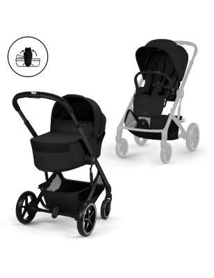 Cochecito 2 piezas Cybex Balios S Lux Moon Black