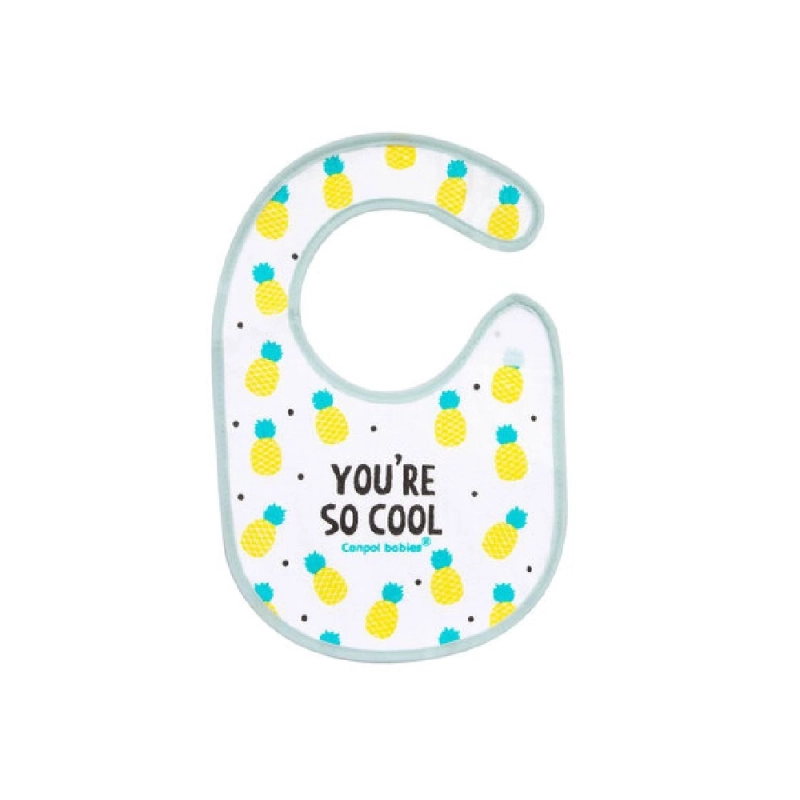 Babero de Algodón Impermeable So Cool de Canpol Babies