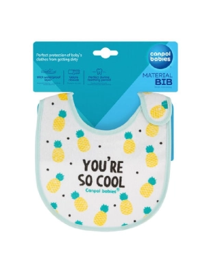 Babero de Algodón Impermeable So Cool de Canpol Babies