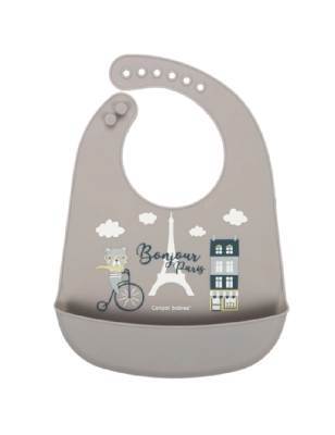 Babero de Silicona Bonjour Paris de Canpol Babies