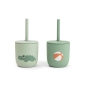 Pack 2 vasos con pajita Playground de Done by Deer