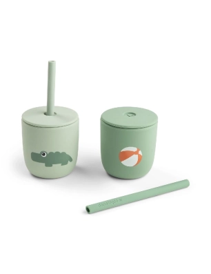 Pack 2 vasos con pajita Playground de Done by Deer